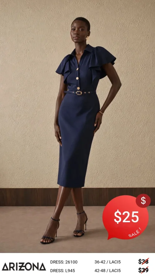 Платье Dress Arizona (Темно-синий, модель 26100) оптом
