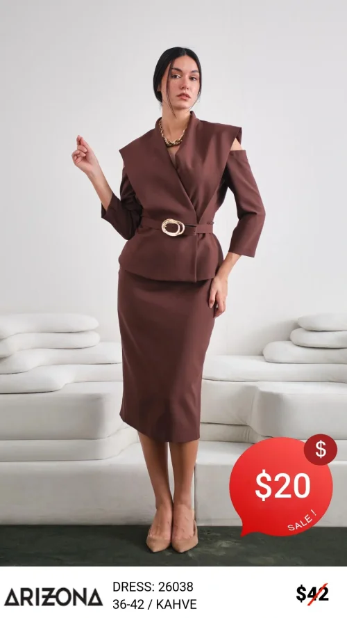 Платье Dress Arizona (Коричневый, модель 26038) оптом