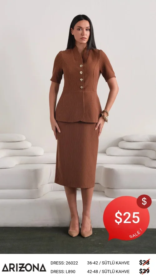 Платье Dress Arizona (Коричневый, модель 26022) оптом