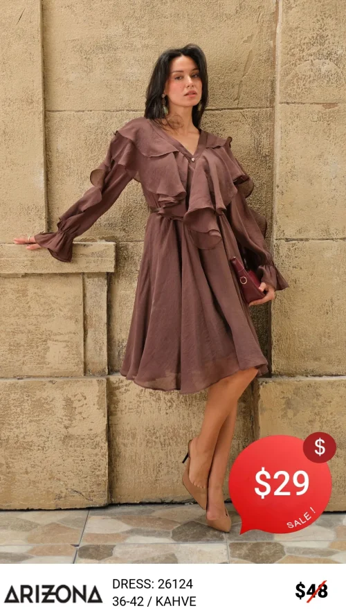 Платье Dress Arizona (Коричневый, модель 26124) оптом