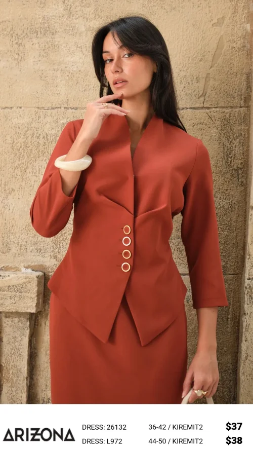 Платье Dress Arizona (Терракотовый, модель 26132) оптом