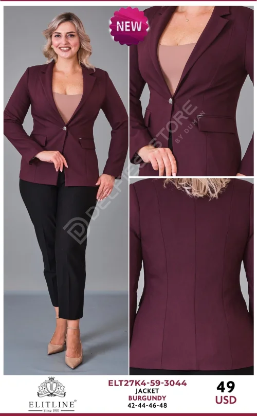Жакет ELIT LINE (Burgundy, модель ELT27K4-59-3044) оптом