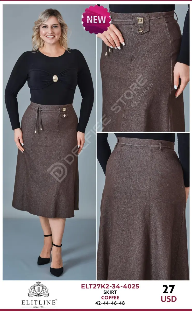 Юбка ELIT LINE (Brown, модель ELT27K2-34-4025) оптом