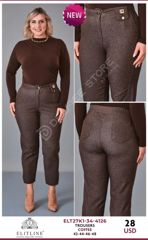 Брюки ELIT LINE (Brown, модель ELT27K1-34-4126) оптом