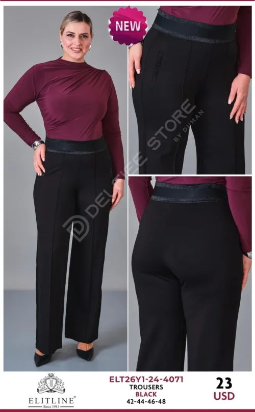 Брюки ELIT LINE (Black, модель ELT26Y1-24-4071) оптом