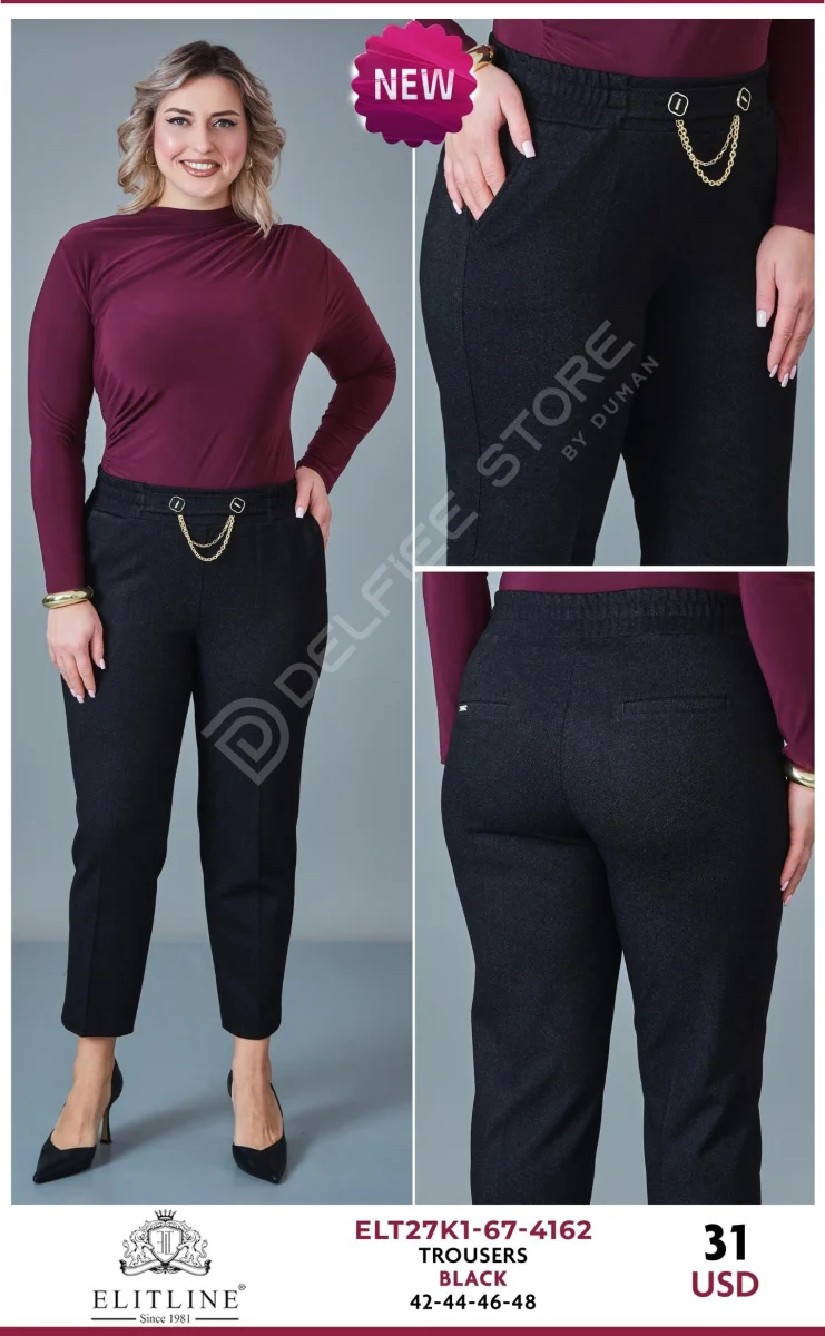 Брюки ELIT LINE (Black, модель ELT27K1-67-4162) оптом