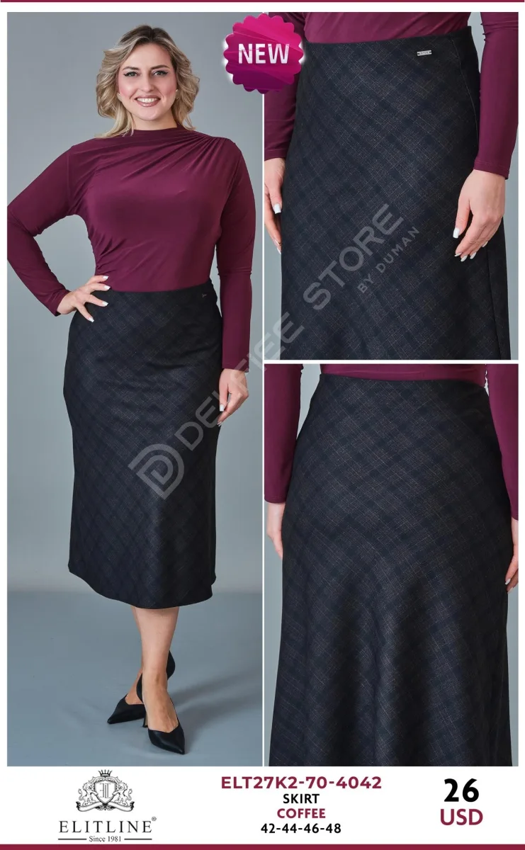 Юбка ELIT LINE (Brown, модель ELT27K2-70-4042) оптом