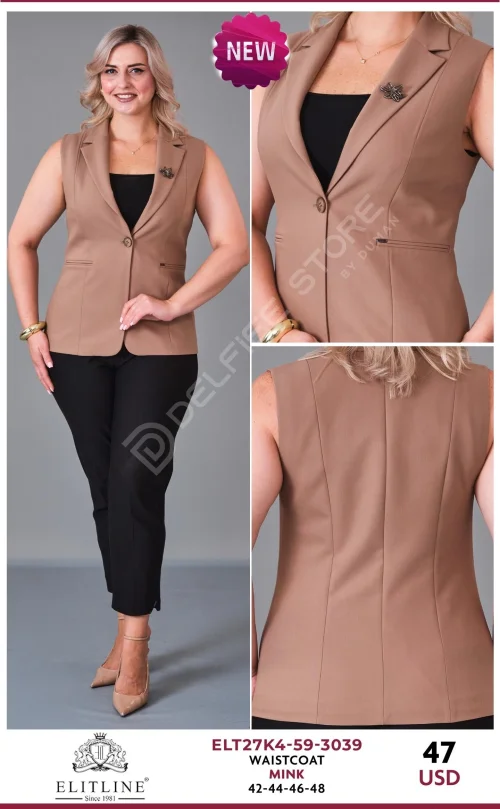 Жилет ELIT LINE (Beige, модель ELT27K4-59-3039) оптом