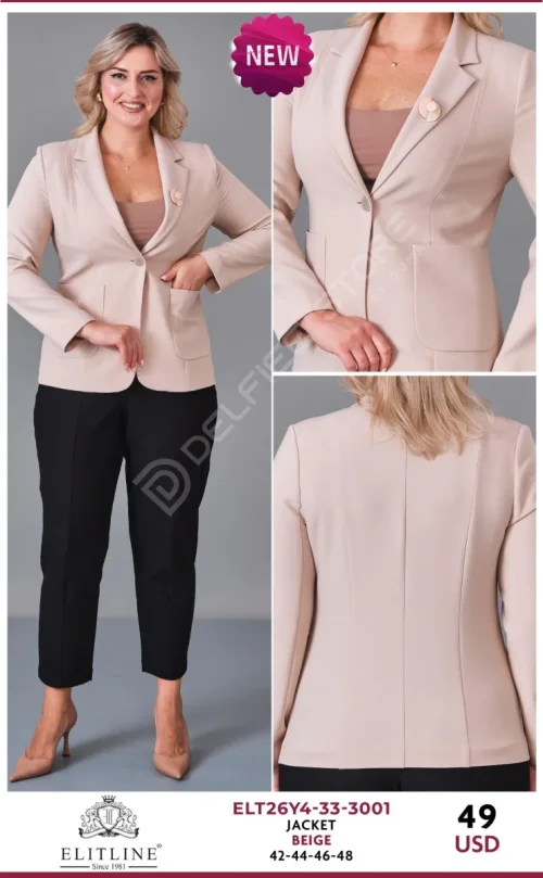 Жакет ELIT LINE (Beige, модель ELT26Y4-33-3001) оптом