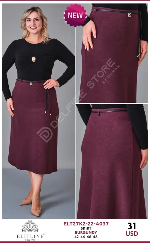 Юбка ELIT LINE (Burgundy, модель ELT27K2-22-4037) оптом