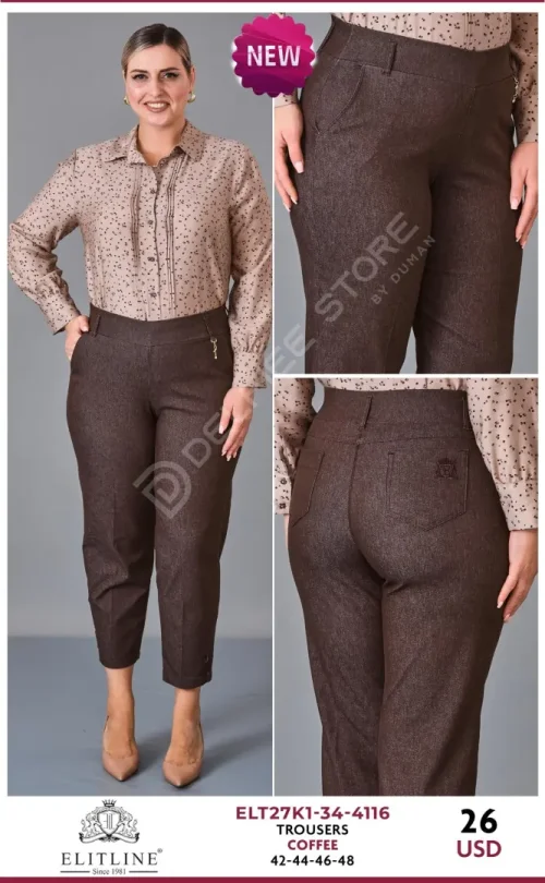 Брюки ELIT LINE (Brown, модель ELT27K1-34-4116) оптом