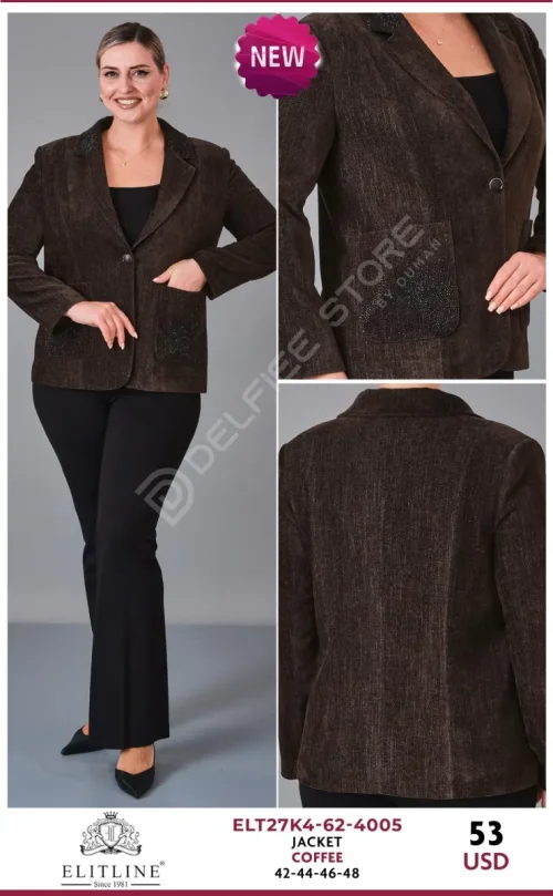 Жакет ELIT LINE (Brown, модель ELT27K4-62-4005) оптом