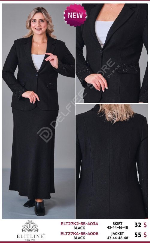 Жакет ELIT LINE (Black, модель ELT27K4-65-4006) оптом