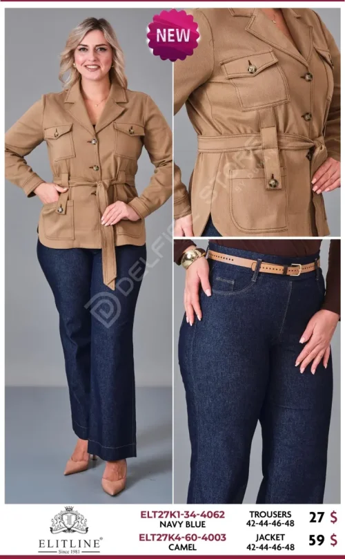 Брюки ELIT LINE (Navy, модель ELT27K1-34-4062) оптом