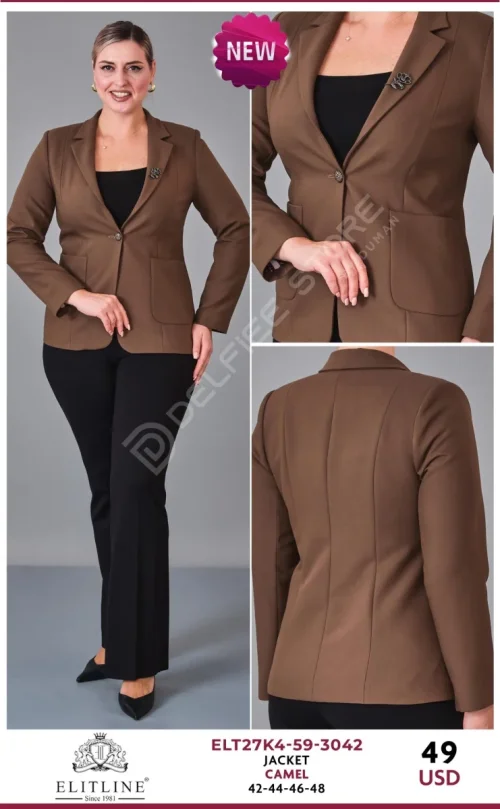 Жакет ELIT LINE (Camel, модель ELT27K4-59-3042) оптом