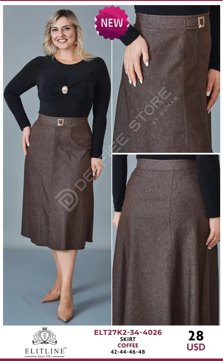 Юбка ELIT LINE (Brown, модель ELT27K2-34-4026) оптом