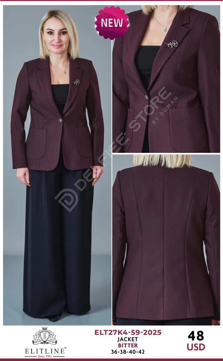 Жакет ELIT LINE (Brown, модель ELT27K4-59-2025) оптом