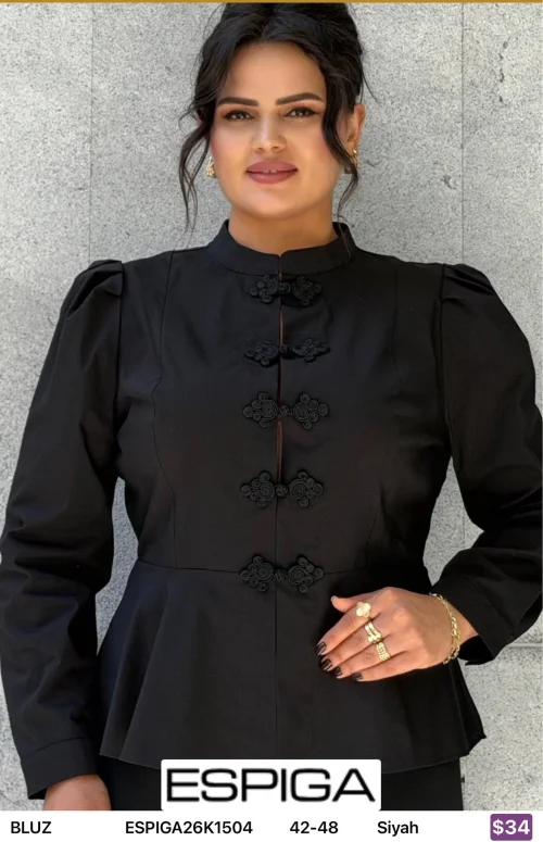 Блузка ESPIGA (Black, модель ESPIGA26K1504) оптом
