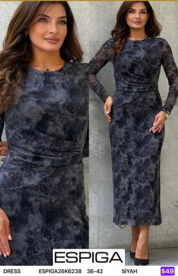 Платье ESPIGA (Black, модель ESPIGA26K6238) оптом
