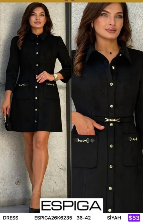 Платье ESPIGA (Black, модель ESPIGA26K6235) оптом