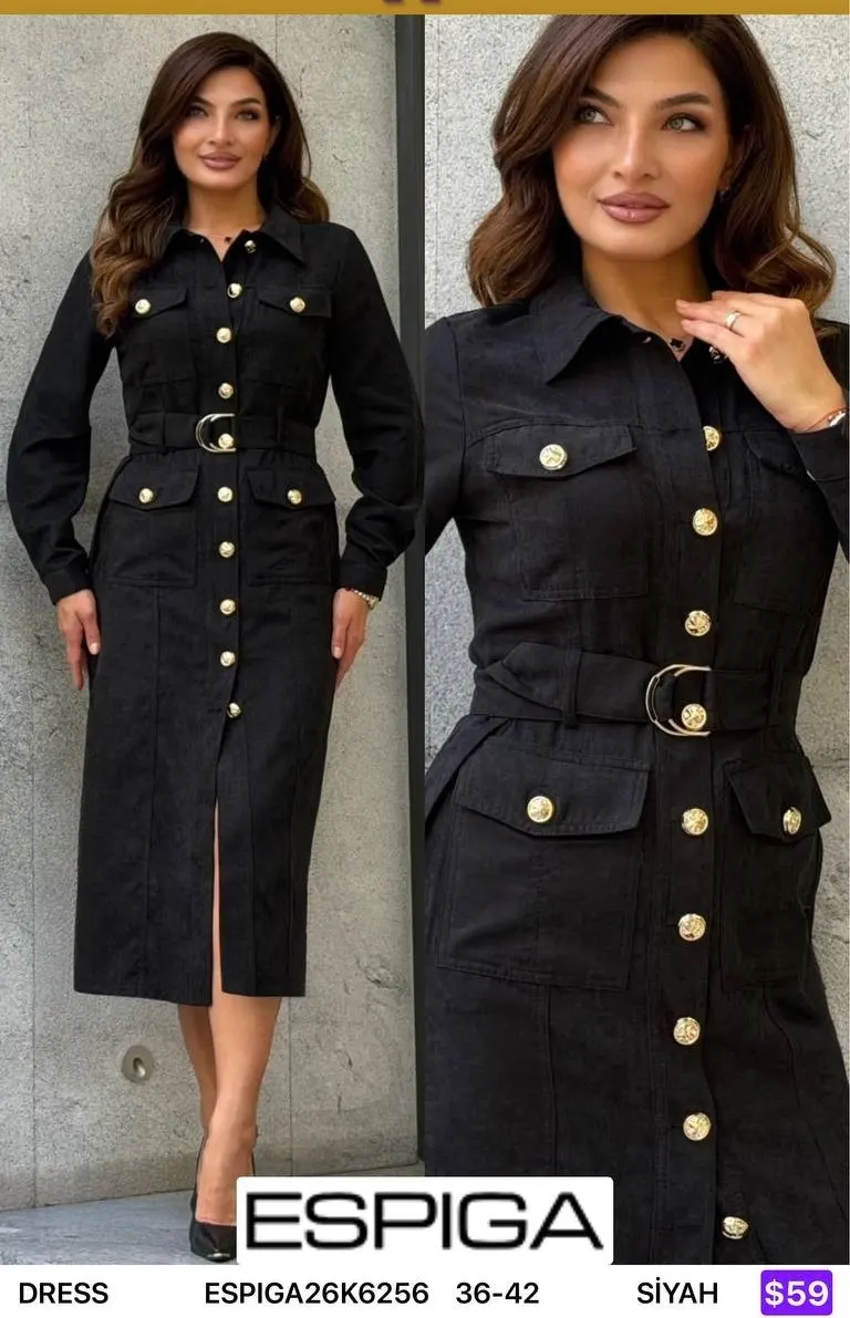 Платье ESPIGA (Black, модель ESPIGA26K6256) оптом