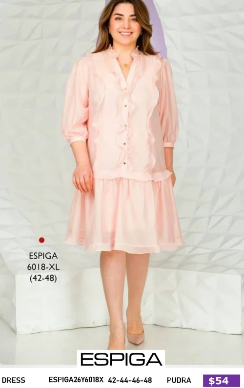 Платье ESPIGA (Розовый, модель ESPIGA26Y6018X) оптом