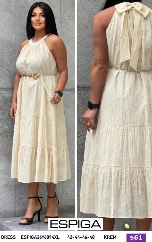 Платье ESPIGA (Кремовый, модель ESPIGA26Y6094XL) оптом