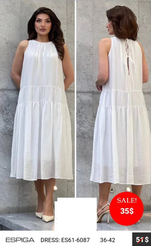 Платье ESPIGA (Белый, модель ES61-6087) оптом