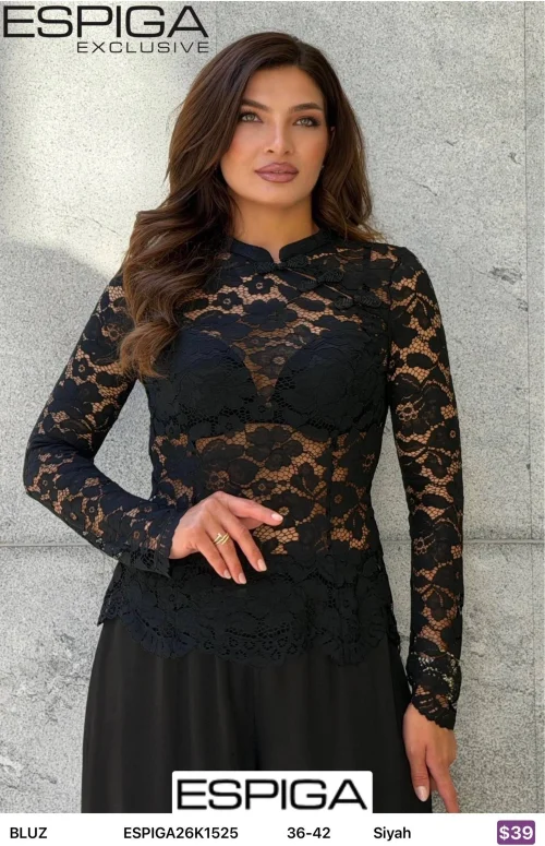 Блузка ESPIGA (Black, модель ESPIGA26K1525) оптом