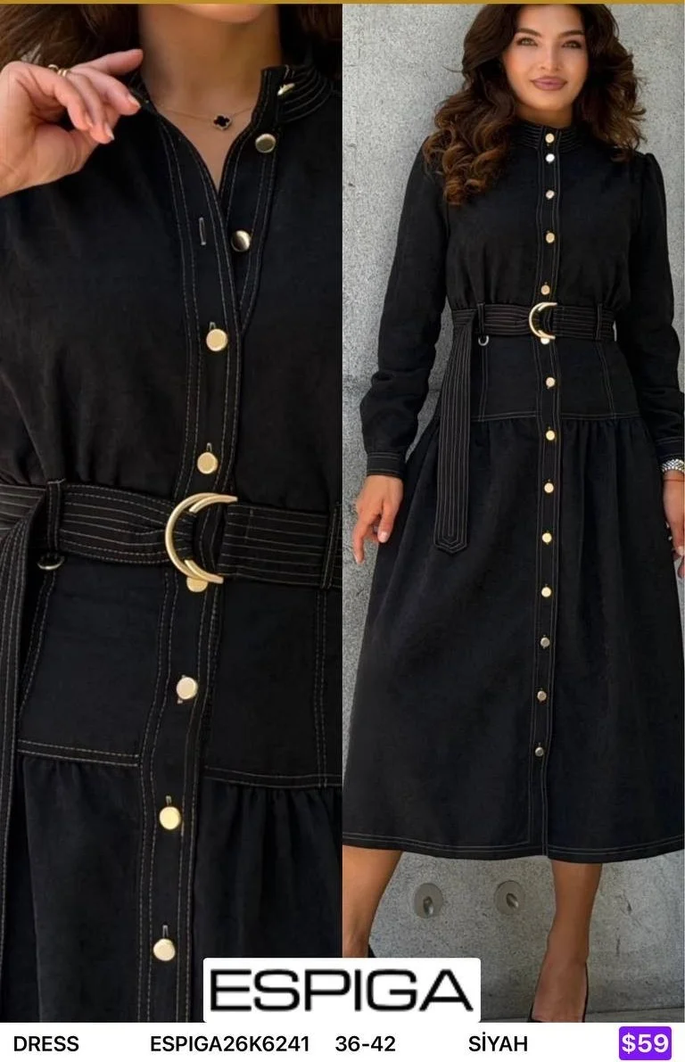Платье ESPIGA (Black, модель ESPIGA26K6241) оптом