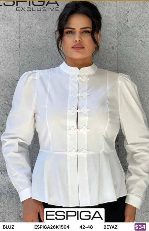 Блузка ESPIGA (White, модель ESPIGA26K1504) оптом