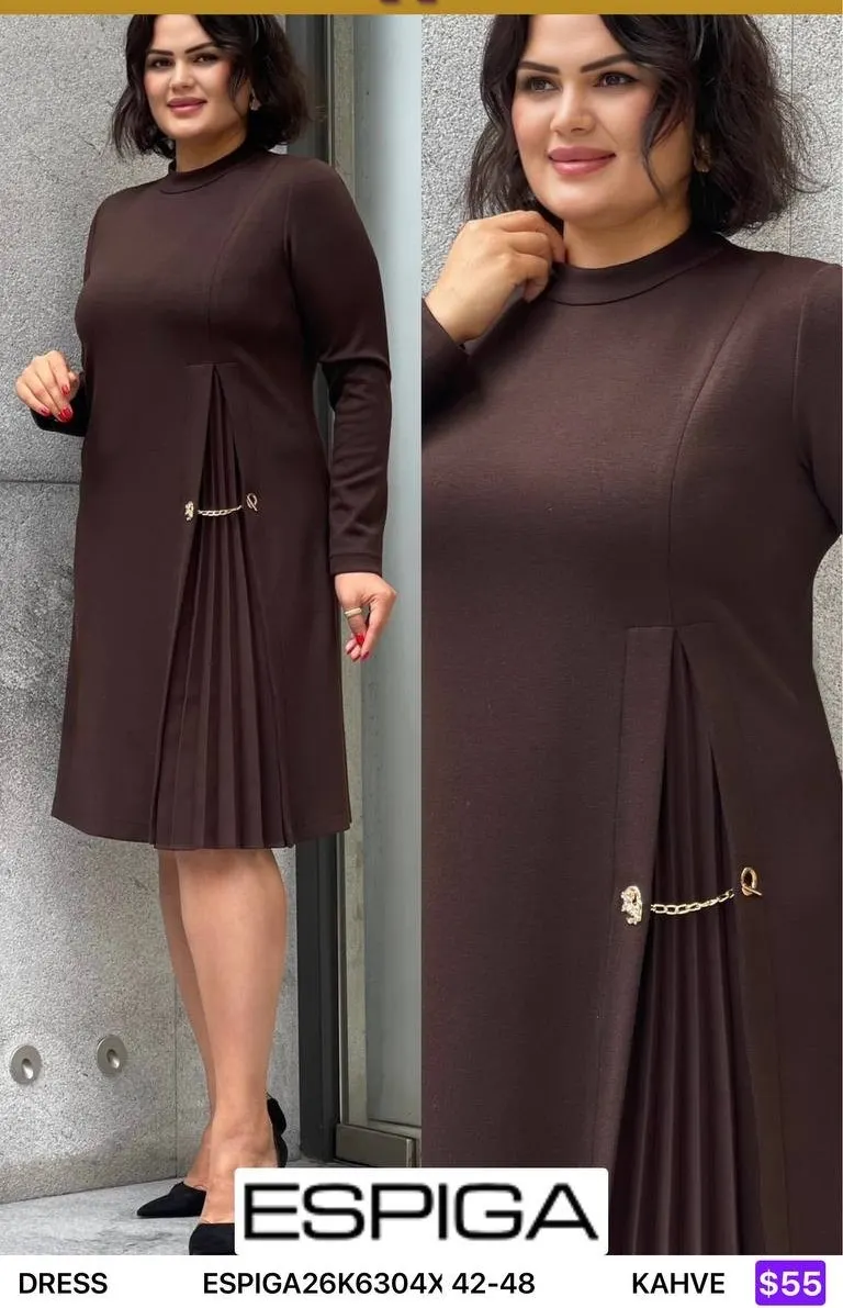 Платье ESPIGA (Brown, модель ESPIGA26K6304X) оптом