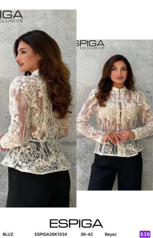 Блузка ESPIGA (White, модель ESPIGA26K1534) оптом
