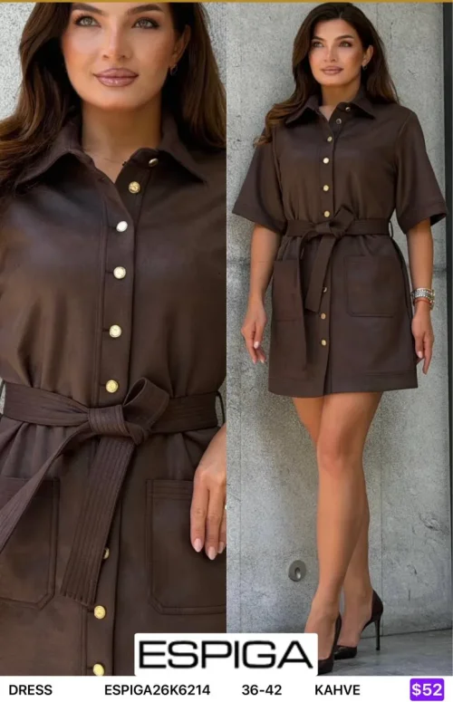 Платье ESPIGA (Brown, модель ESPIGA26K6214) оптом