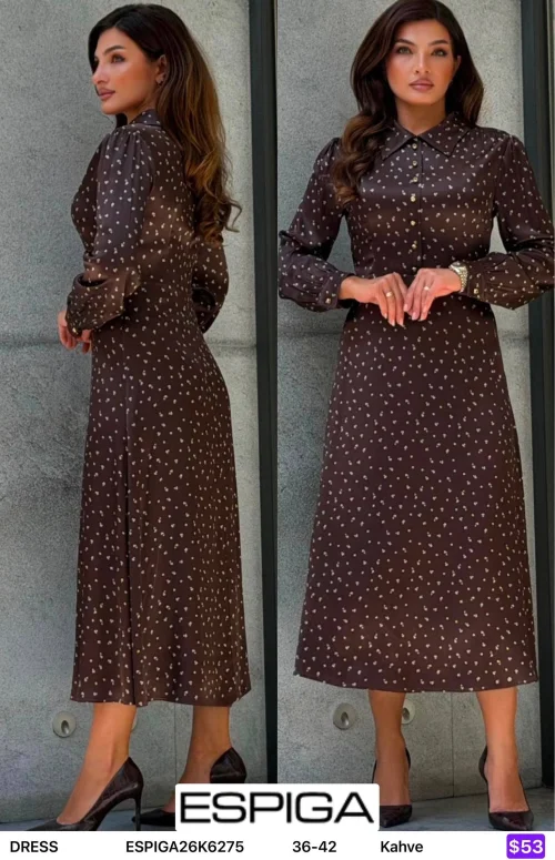 Платье ESPIGA (Brown, модель ESPIGA26K6275) оптом