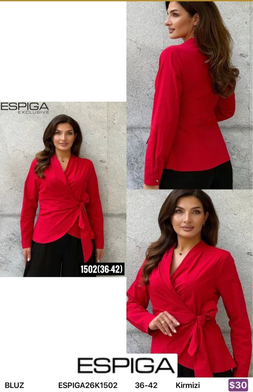 Блузка ESPIGA (Red, модель ESPIGA26K1502) оптом
