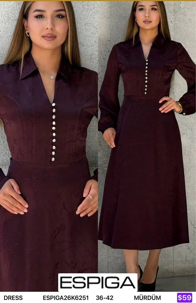 Платье ESPIGA (Purple, модель ESPIGA26K6251) оптом
