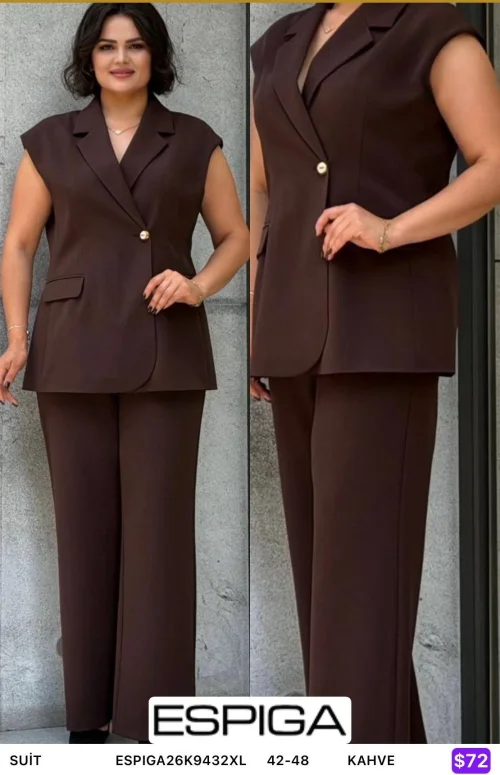 Костюмы и комплекты ESPIGA (Коричневый, модель ESPIGA26K9432XL) оптом