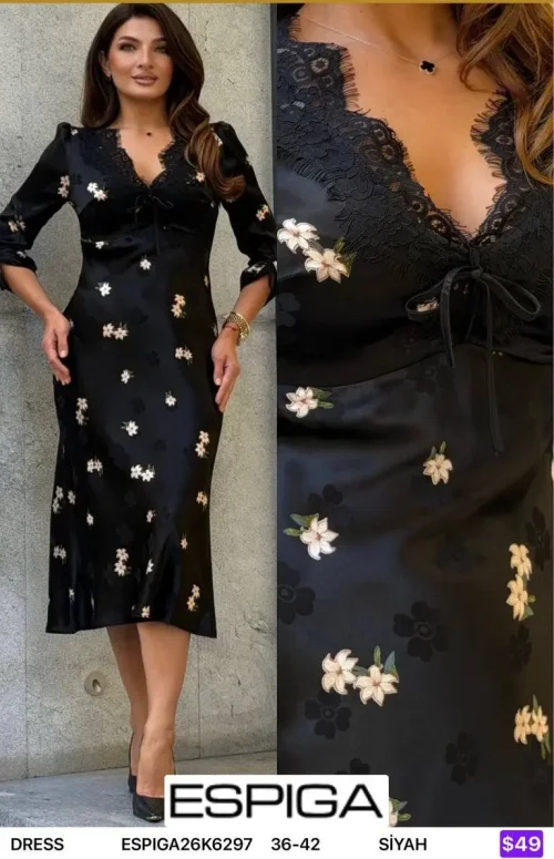 Платье ESPIGA (Black, модель ESPIGA26K6297) оптом
