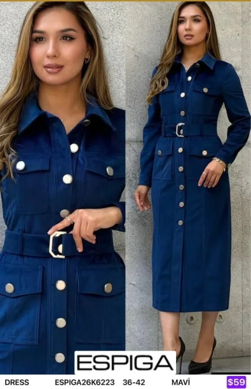 Платье ESPIGA (Blue, модель ESPIGA26K6223) оптом