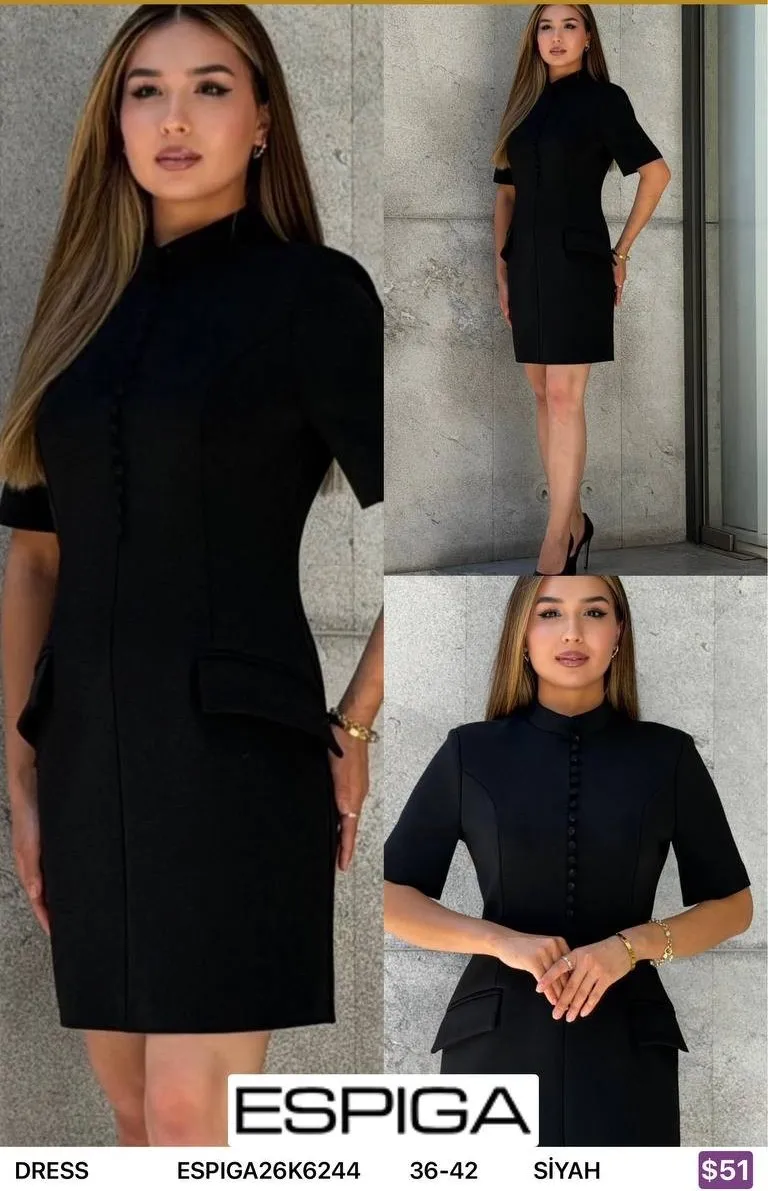 Платье ESPIGA (Black, модель ESPIGA26K6244) оптом