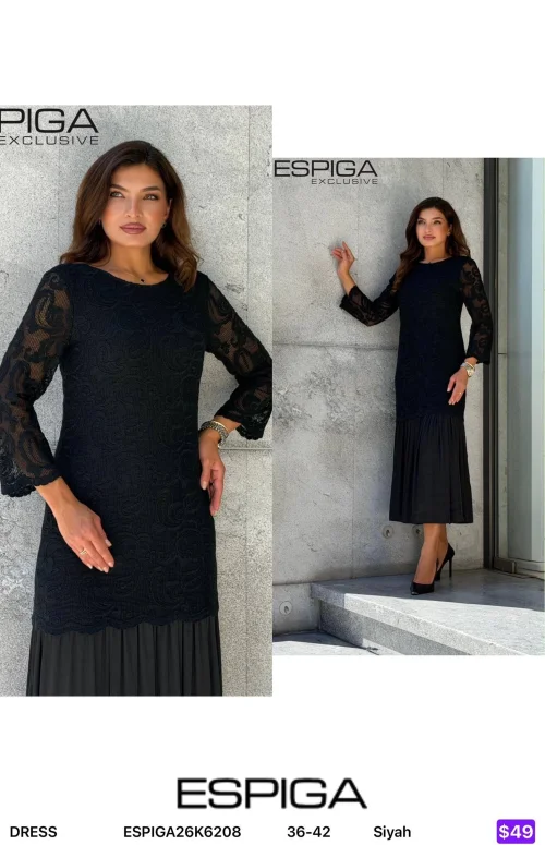 Платье ESPIGA (Black, модель ESPIGA26K6208) оптом