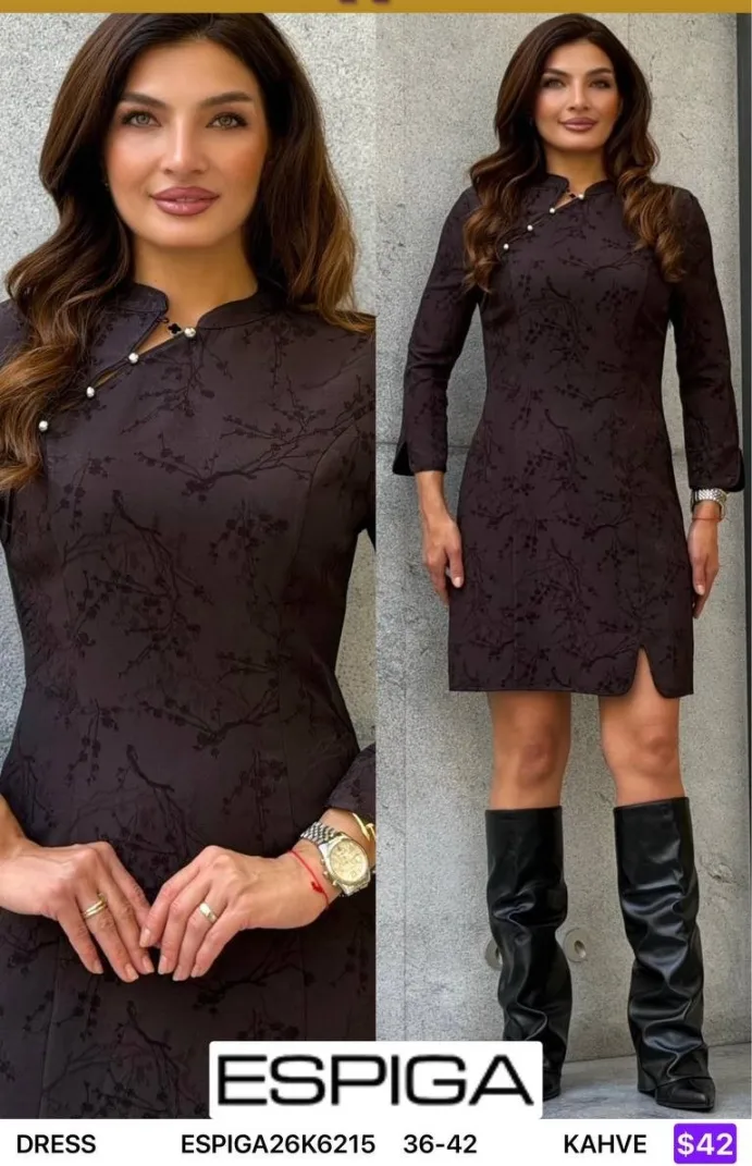 Платье ESPIGA (Brown, модель ESPIGA26K6215) оптом