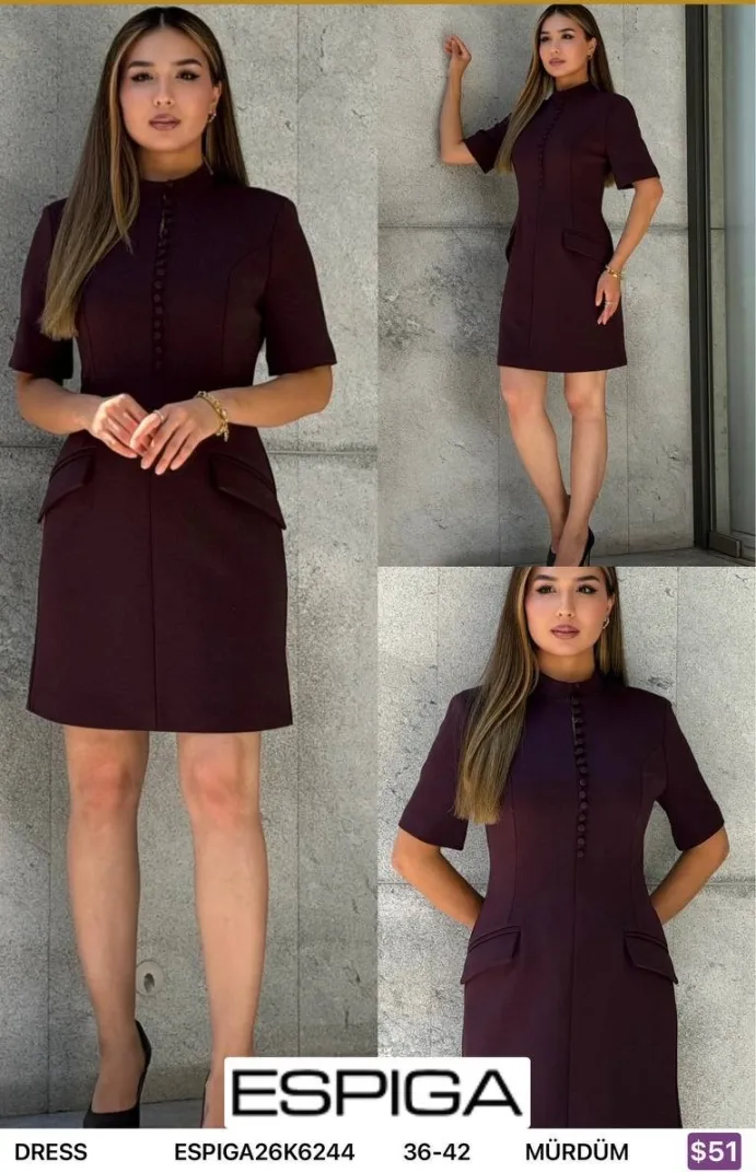 Платье ESPIGA (Purple, модель ESPIGA26K6244) оптом