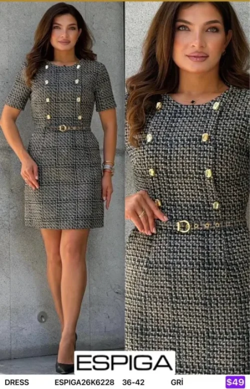 Платье ESPIGA (Gray, модель ESPIGA26K6228) оптом