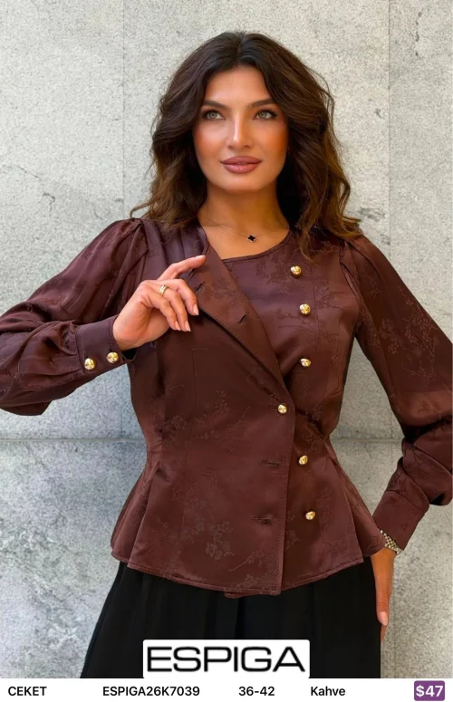Жакет ESPIGA (Brown, модель ESPIGA26K7039) оптом