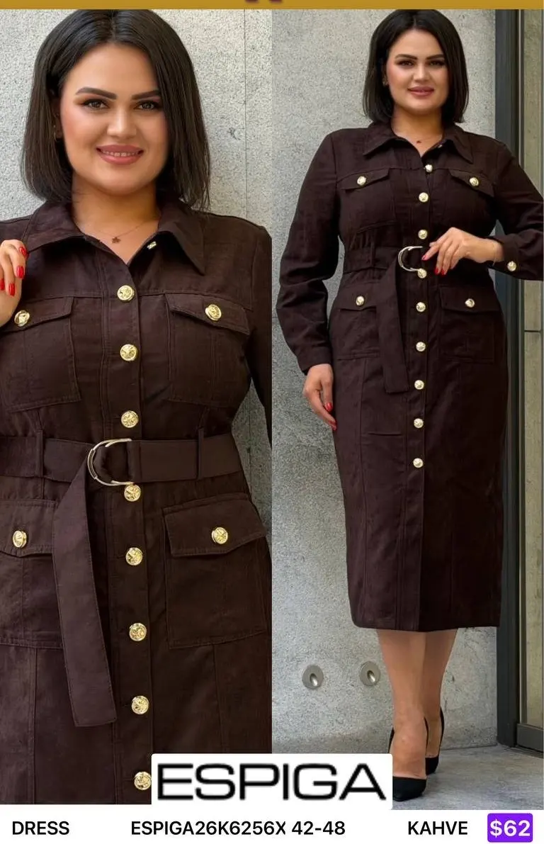 Платье ESPIGA (Brown, модель ESPIGA26K6256X) оптом