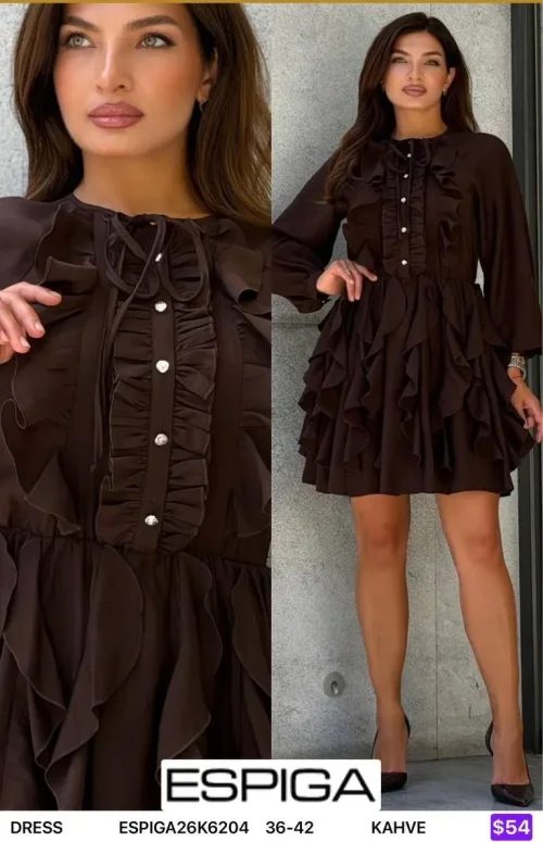 Платье ESPIGA (Brown, модель ESPIGA26K6204) оптом