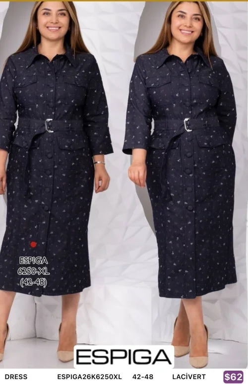 Платье ESPIGA (Темно-синий, модель ESPIGA26K6250XL) оптом