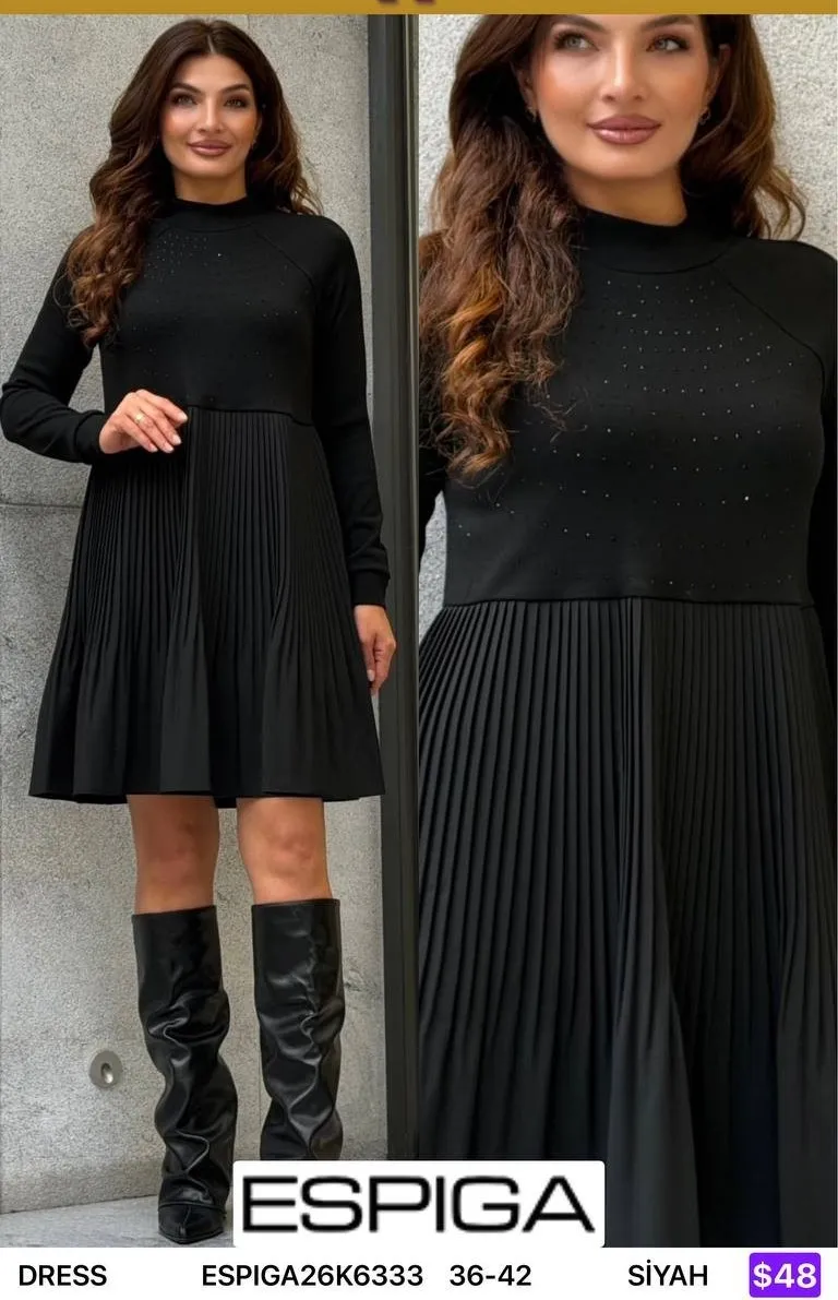 Платье ESPIGA (Black, модель ESPIGA26K6333) оптом